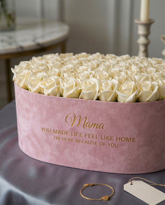 Personalized Oval Rose Keepsake